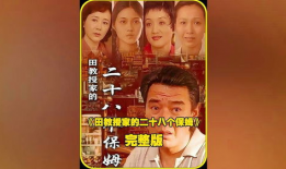 田教授家的28个保姆电视剧,揭秘豪门背后的家政风云