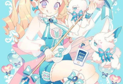 色系漫画少女,色彩斑斓的少女世界